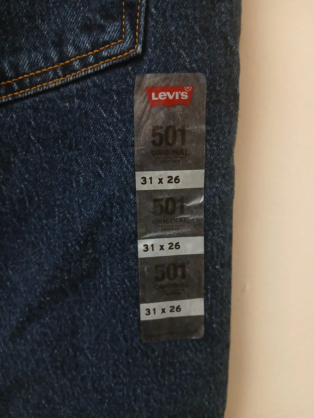 Levi's 501 Womans Original Cropped  Fit  Jeans - Dark Blue
